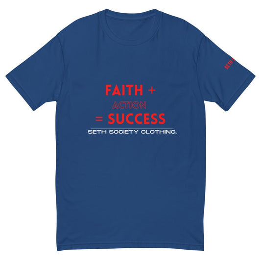 Faith Plus Action Equals Success Short Sleeve T-shirt - Seth Society