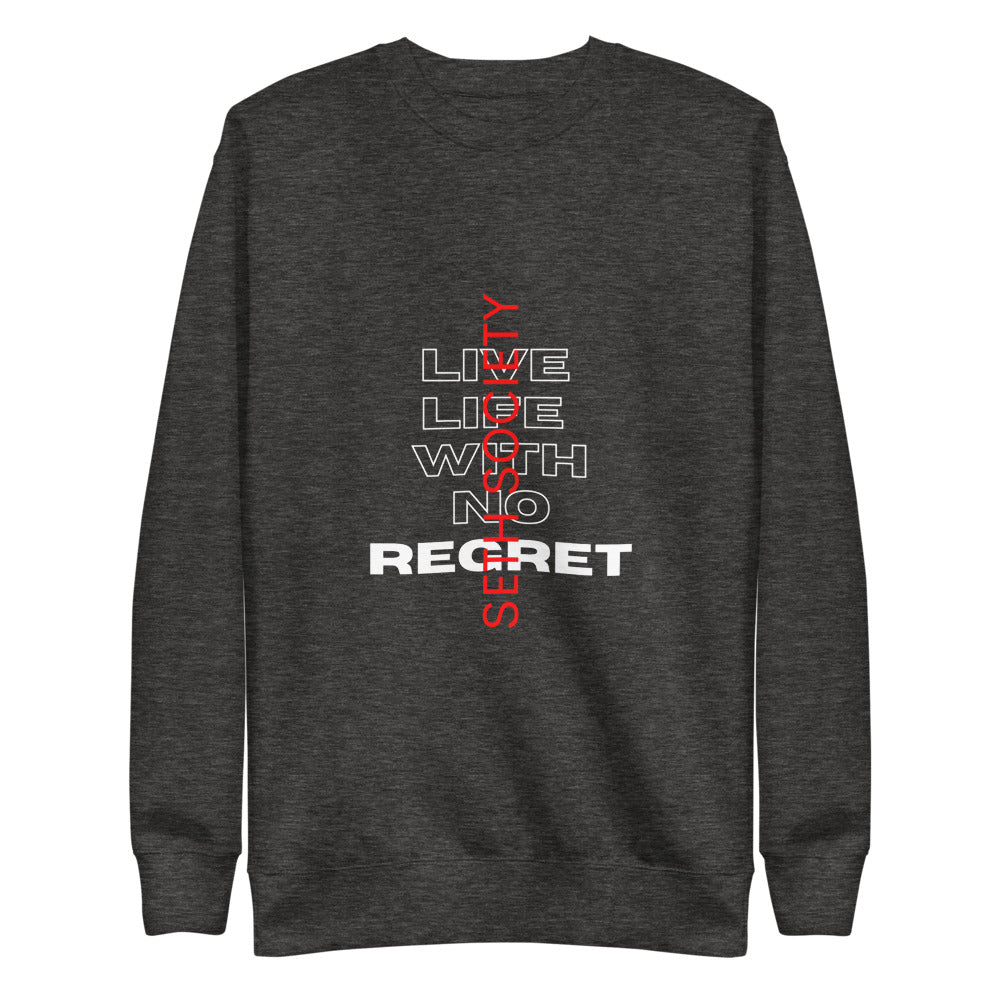 Men's Long Sleeve T-Shirt, Live Life With No Regret - Seth Society