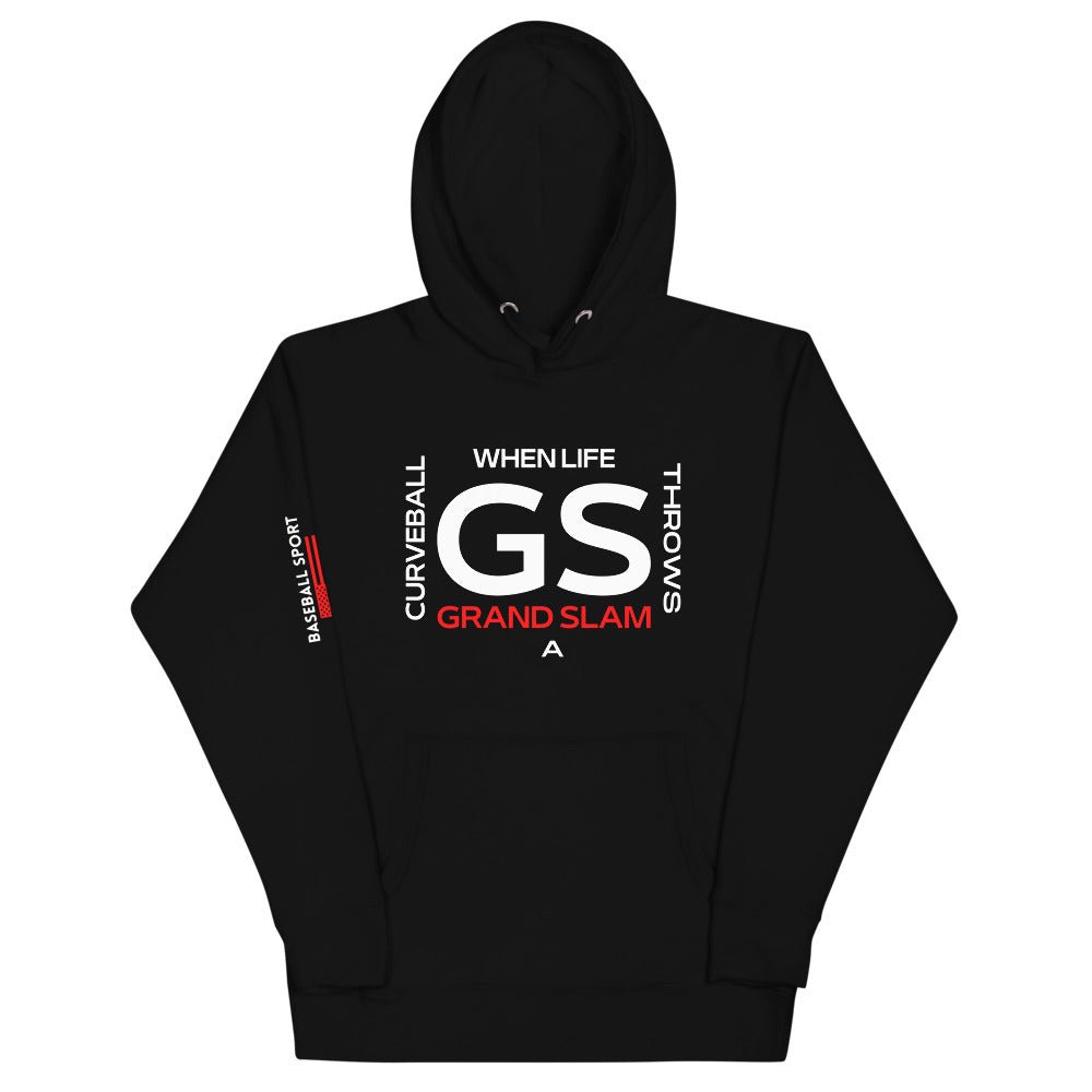 When Life Throws A Curve Ball Black Hoodie - Seth Society