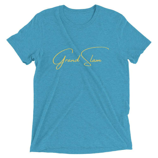 Aqua & Yellow Grand Slam Short Sleeve T-shirt - Seth Society