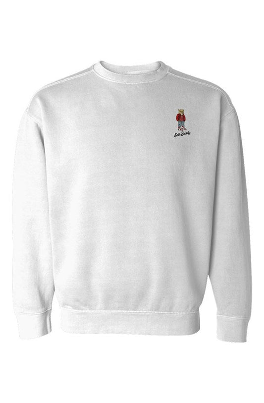 Leo Lion Embroidered - White - Seth Society, famous sweatshirt