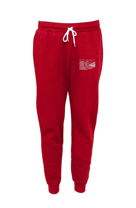 Affordable stylish red joggers