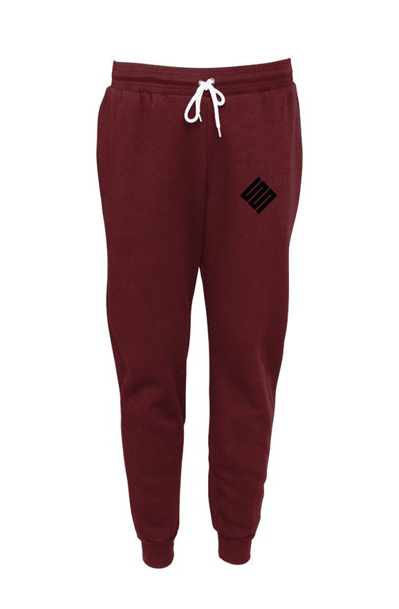 Seth Society Maroon Unisex Joggers Black Logo - Seth Society