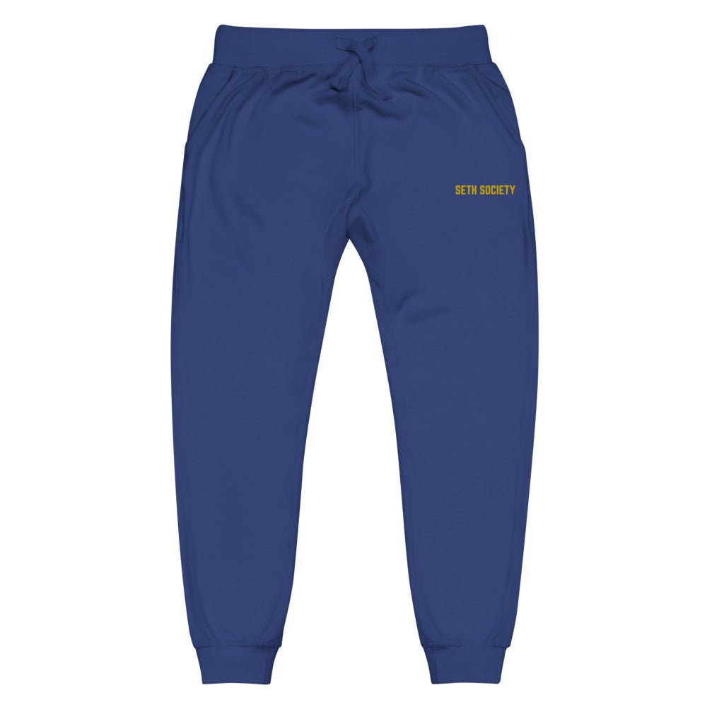 Seth Society Yellow Logo fleece sweatpants - Seth Society