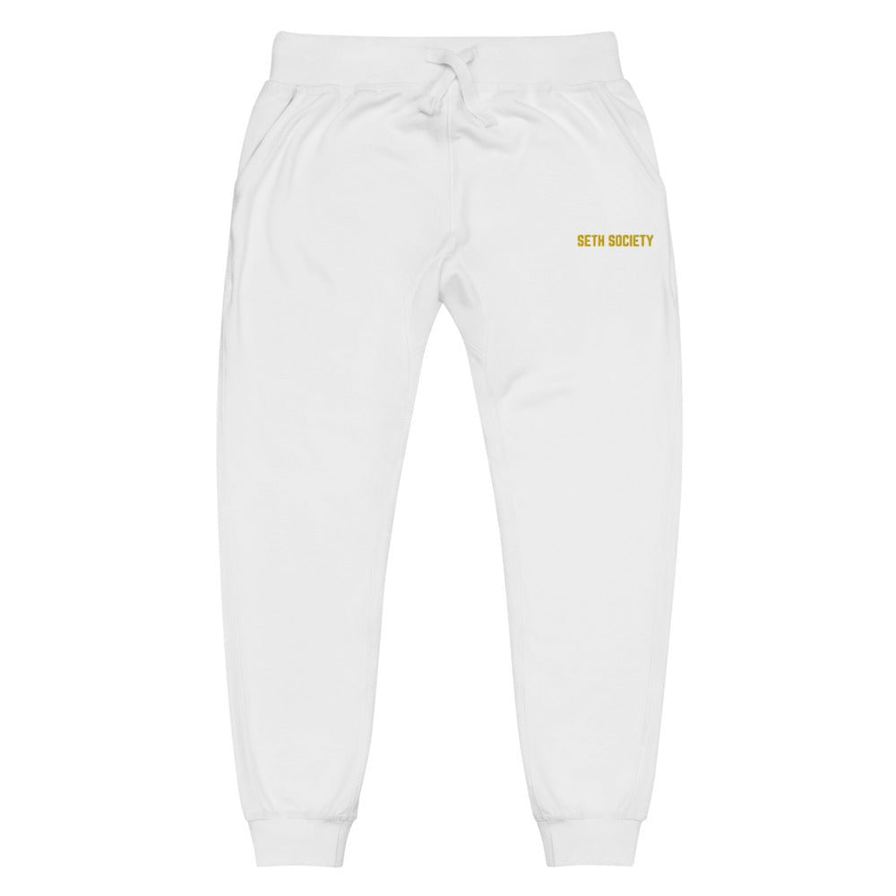 Seth Society Yellow Logo fleece sweatpants - Seth Society