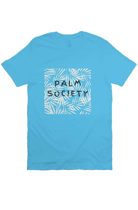 Turquoise Palm Society T-shirt - Seth Society - affordable summer fashion