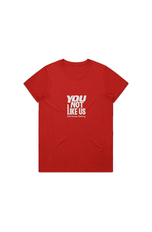 You Not Like Us Red T-Shirt - Seth Society